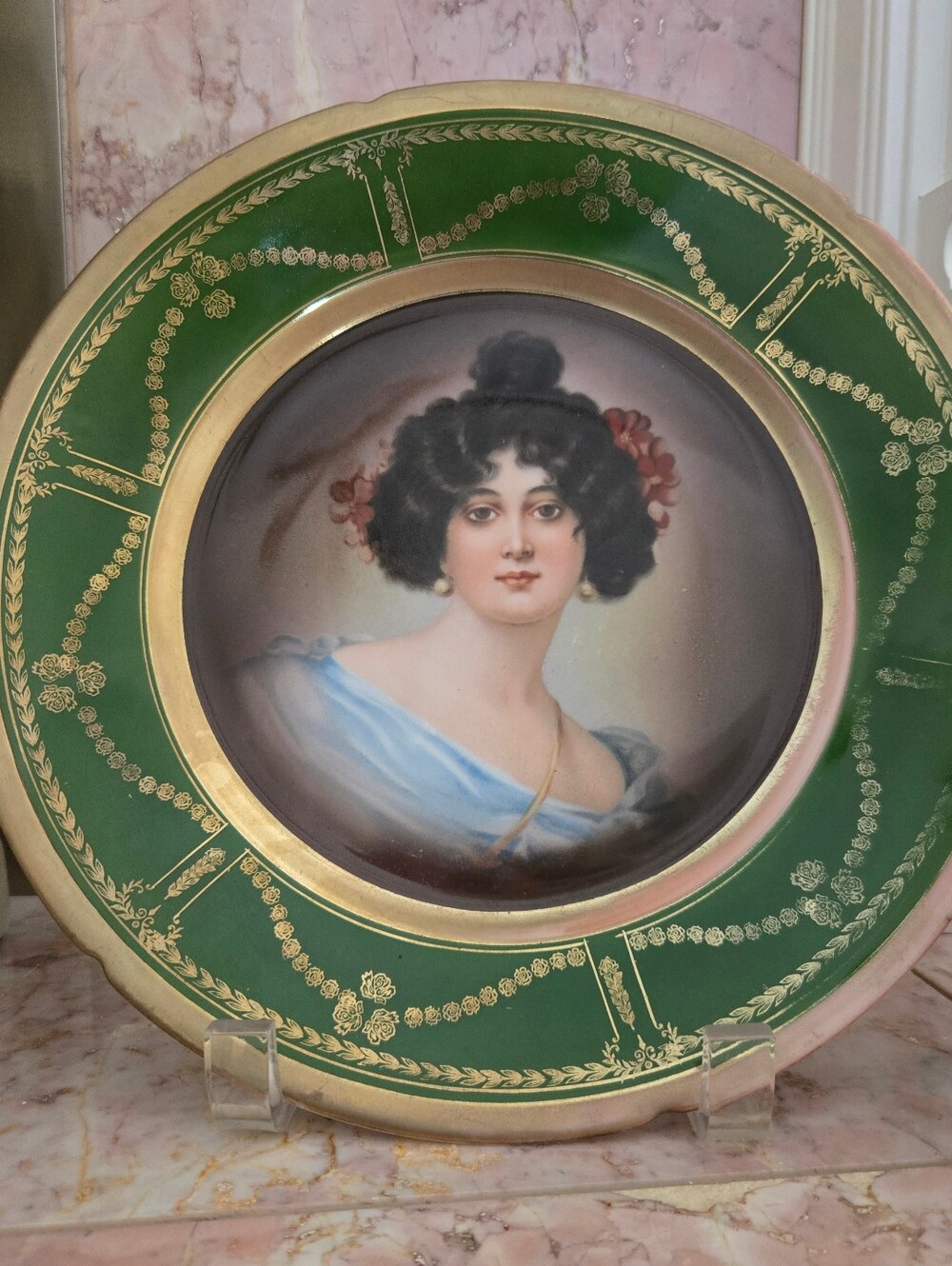 Antique Imperial PSL "Alma" Portrait Plate